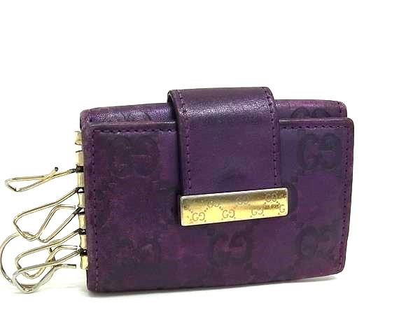 ☆開店セール☆レア品 未使用品 美品 グッチ マスターカーフレザー キーケース⑥ グッチ GUCCI 6連キーケース レザー 黒 ブラック 美品 箱付き