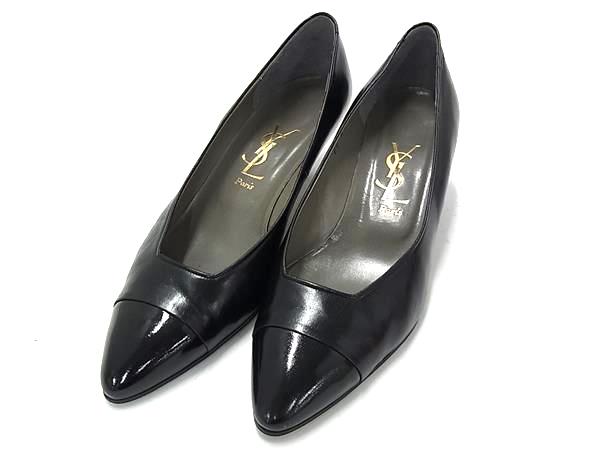 イヴ・サンローラン ハイヒール 黒 ブラック(美品)✨ SAINT LAURENT - 定価22万円以上 サンローラン ヒールの通販 by