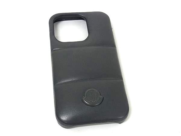 ■美品■ MONCLER モンク軌跡 iPhone15 Pro 相応う なめし革 アイフォンケース スマホケース メンズ レディース 薄墨色系 BL8504 その他-レディースファッション
