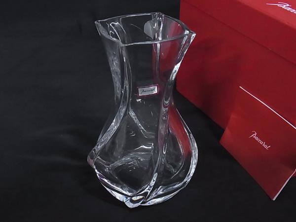 「美品」Baccarat バカラ　クリスタルガラス フラワーベース アイ ベース S | バカラ 日本