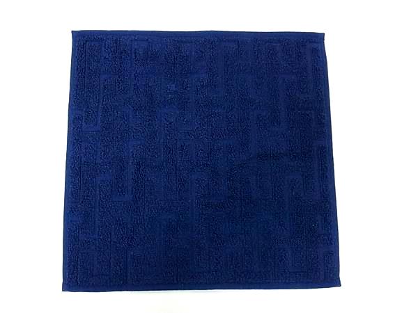 ■極美品■ HERMES エルメス カレ 西洋手ぬぐい ステアーズ 綿織物100% 御手々西洋手ぬぐい 汗手拭い メンズ レディース 青み系 FG9715