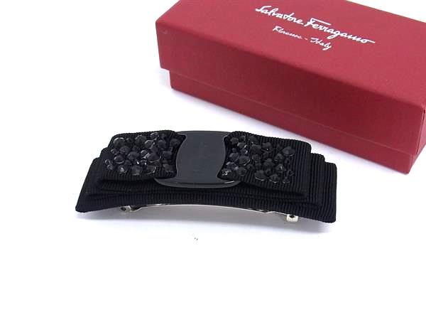 美品☆SalvatoreFerragamo フェラガモ ストーン付き バレッタ 楽天市場】□新品同様□ Salvatore Ferragamo フェラガモ ヴァラ