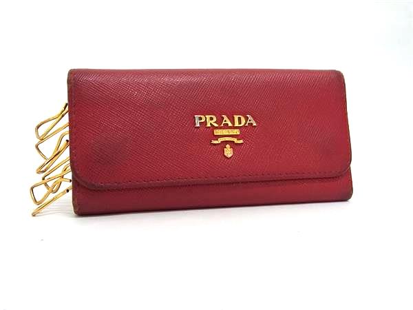 楽天市場】PRADA プラダ サフィアーノ レザー 6連 キーケース