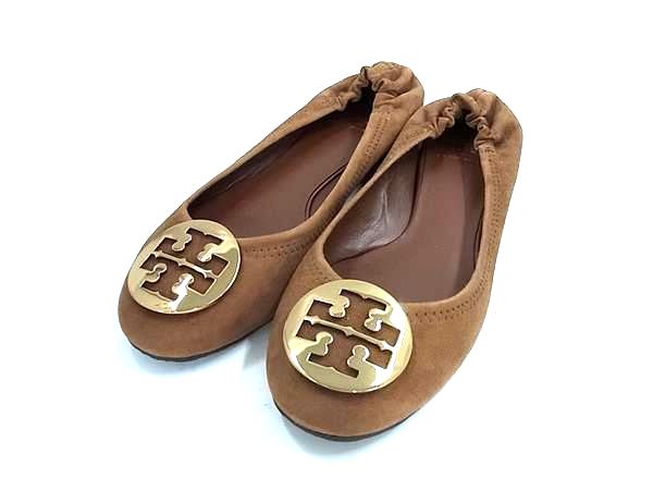 【超美品】トリーバーチ　パテント・レザー　フラットシューズ 超美品】トリーバーチ パテント・レザー フラットシューズ