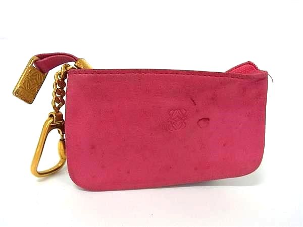 ロエベ　コインケース　小銭入れ　アナグラム　レザー LOEWE ロエベ アナグラム コインケース レザー レディース