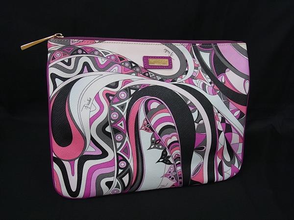 楽天市場】EMILIO PUCCI エミリオプッチ ポーチ ピンク系 プッチ