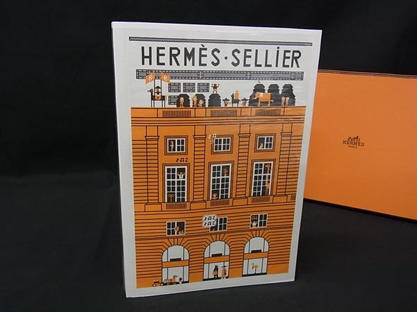 ■新品■未使用■ HERMES エルメス セリエ ノート メモ帳 文房具 ステーショナリー アイボリー系×オレンジ系 FT8230|pleasure-Store 店