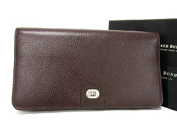 ■新品同様■ dunhill ダンヒル レザー 二つ折り 長財布 ウォレット 札入れ メンズ ブラック系 CC0818 楽天市場】□新品同様□ dunhill ダンヒル レザー 二つ折り 長財布