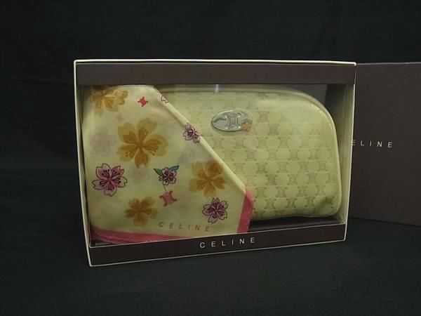 楽天市場】CELINE セリーヌ CELINE Spiral Print Silk Twill