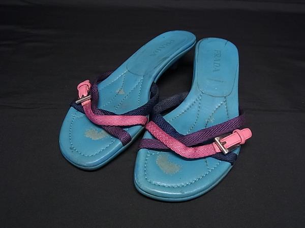 【8/30まで出品】PRADA   プラダ　サンダル　エスパドリーユ PRADA プラダ サイズ:39 22SS 1XX619 エスパドリーユスライド