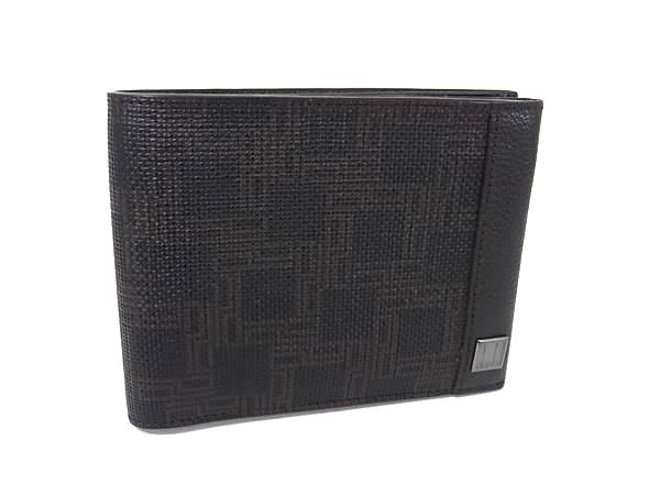 美品✨ ダンヒル D-EIGHT ディーエイト 2つ折財布 札入れ PVC 黒 fj9105_1.jpg