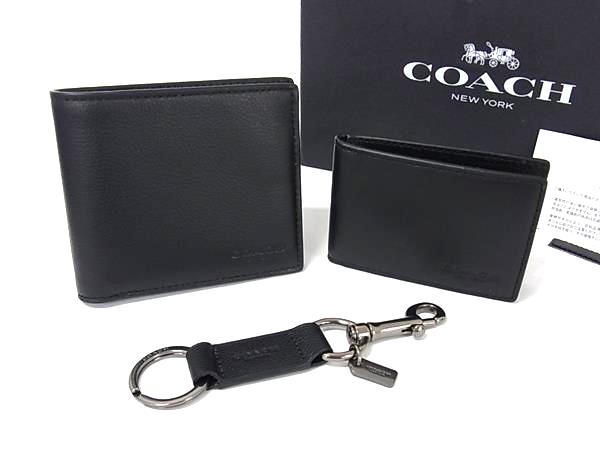 ポルコロッソ 未使用 COACH 折り財布＋ IDケース ２点セット コーチ COACH ビルフォールド ウォレット 財布 二つ折り財布