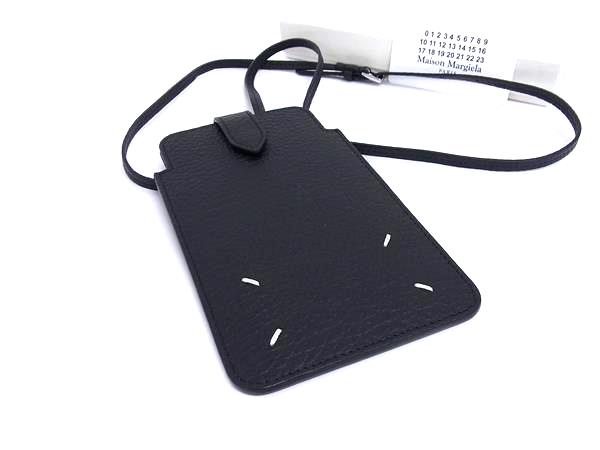 Maison Margiela ブラック スマホショルダーバッグ メゾン マルジェラ Maison Margiela ショルダーフォンポーチ