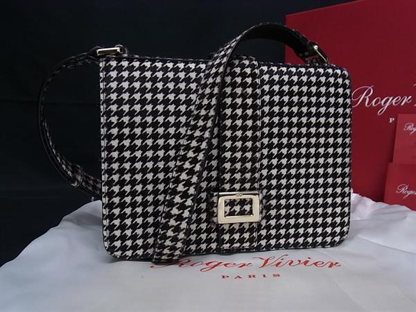 ■新品負けず劣らず■ Roger Vivier ロジェヴィヴィエ ハラコ チドリ透かし彫り柄 壱ショルダーバッグ レディース 白いこと系×象牙色系 FG9095 ショルダーバッグ・メッセンジャーバッグ-レディースバッグ-バッグ・小物・ブランド雑貨