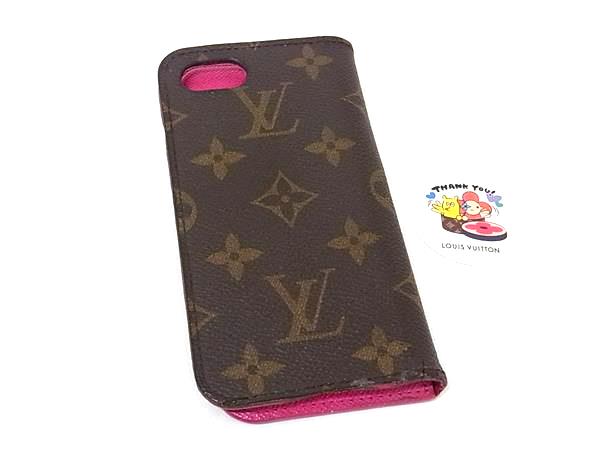Louis Vuitton iPhone用ケース ブラウン　モノグラム ルイ ヴィトン モノグラム フォリオ iPhoneケース iPhone7/8用 M61906