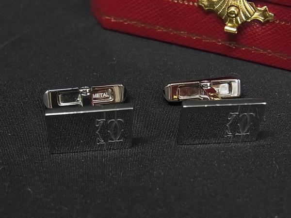 ■美品■ Cartier カルティエ 帆檣伝達ルート カフスリンク カフリンクス 商行為 成人男性 メンズ しろがね色系 FS9911