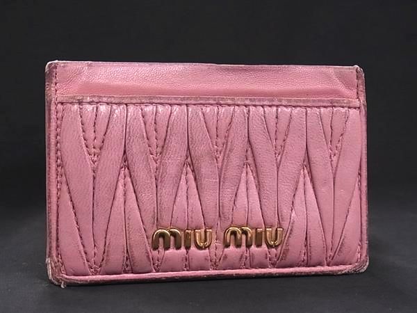 楽天市場】ミュウミュウ カードケース MIUMIU 名刺入れ リボン MADRAS