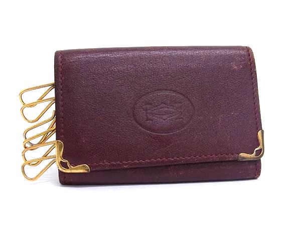 楽天市場】カルティエ 4連キーケース マストライン カーフ ボルドー