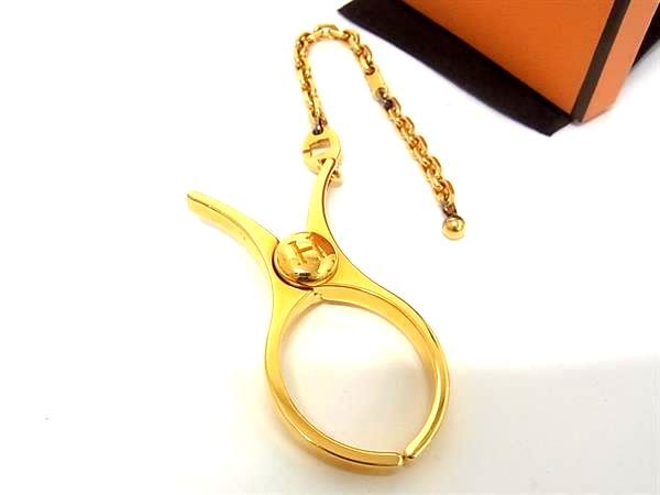 美品✨ エルメス フィルー グローブホルダー チャーム ゴールド チャーム HERMES エルメス グローブホルダー 手袋ホルダー フィルー ドレ