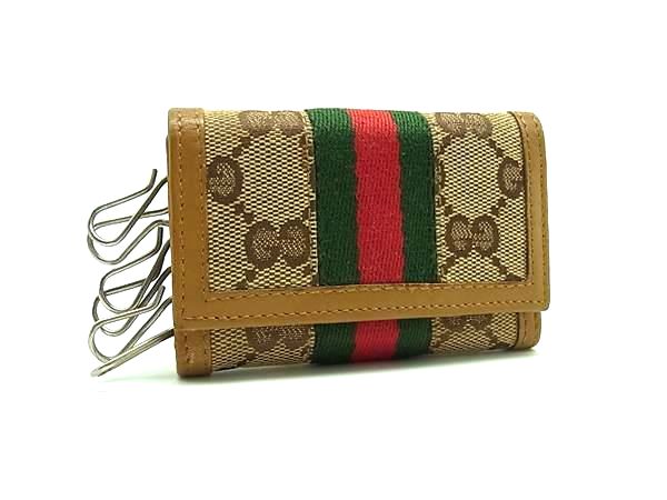 楽天市場】GUCCI グッチ シェリーライン 6連キーケース レザー