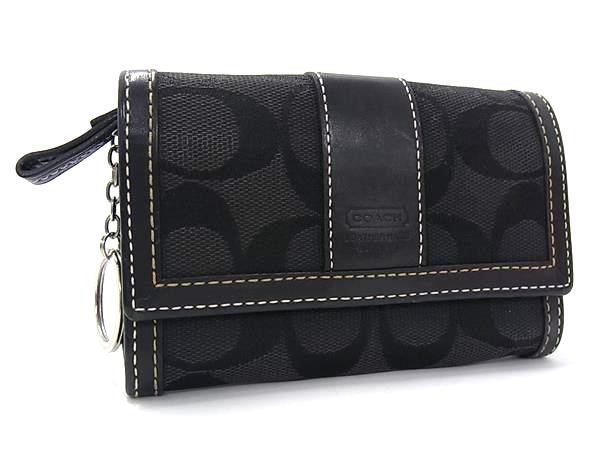 【新品未使用】COACHコーチ★カードケース★コインケース★ブラウン×ブラック黒 COACH コーチ カードケース レディース アウトレット パスケース