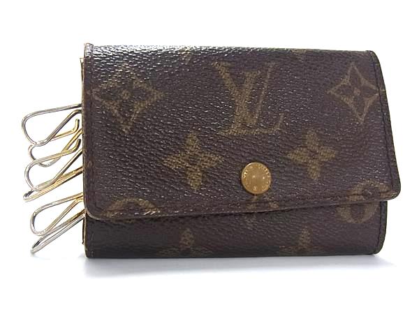 Louis Vuitton レザー 6連キーケース ブラウン 楽天市場】Louis Vuitton ルイヴィトン キーケース 鍵入れ 6連