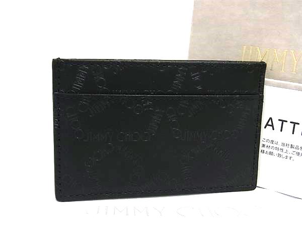 Jimmy Choo スタースタッズ 名刺入れ　新品未使用 ジミーチュウスタースタッズ 名刺入れ 黒 シルバー金具 ユニセックス