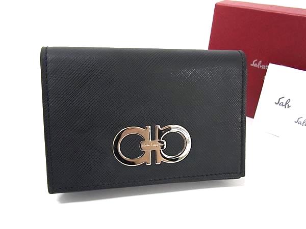 未使用 フェラガモ ガンチーニ ネックストラップ 正規箱付 ダークブラウン サルバトーレ フェラガモ Salvatore Ferragamo ネックストラップ