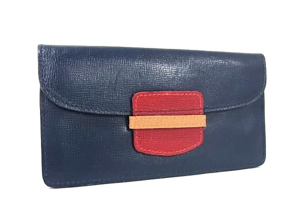 ジョルジオアルマーニ GIORGIO ARMANI 長財布 レザー 紺 ネイビー ジョルジオアルマーニ GIORGIO ARMANI 長財布 レザー 紺