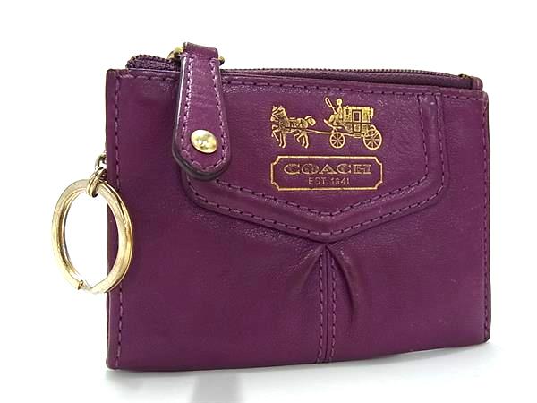 ぽ*け様 コーチ キスロック パース coach がま口財布 美品 コーチ