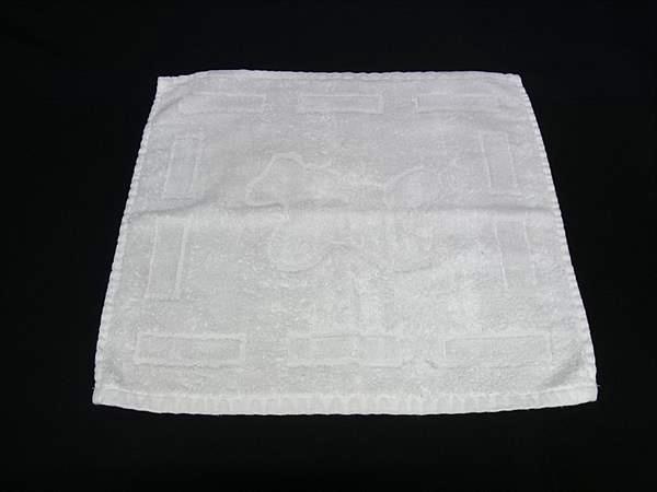 ■美品■ HERMES エルメス ダダ 綿織物60％×人絹40％ 木馬 子馬 もの言う花西洋手ぬぐい 御手々西洋手ぬぐい 白いこと系 FN4920