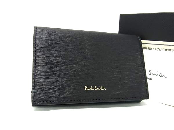 【新品】Paul Smith/ポールスミス 名刺入れ ブラック Paul Smith ポールスミス カードケース メンズ 名刺入れ ハイ