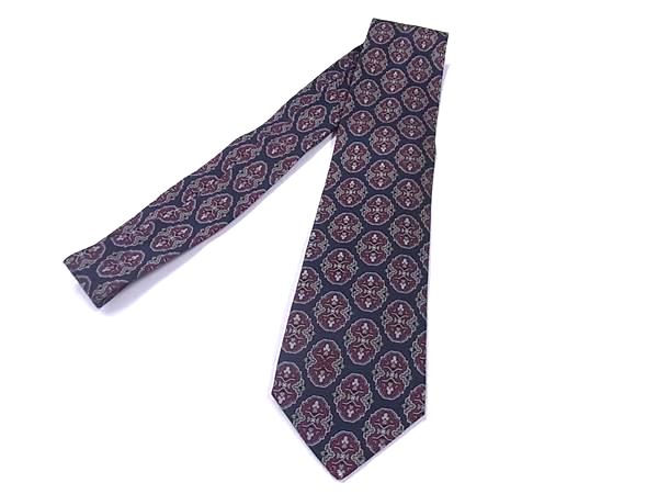 シャネル　ネクタイ　紺・紫　CCココマーク 総柄　シルクジャガード シャネル ネクタイ 紺・紫 CCココマーク 総柄 シルクジャガード