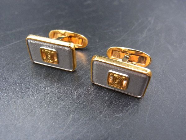 セリーヌカフスボタン刻印あり 楽天市場】CELINE セリーヌ カフスボタン カフリンクス アクセサリー