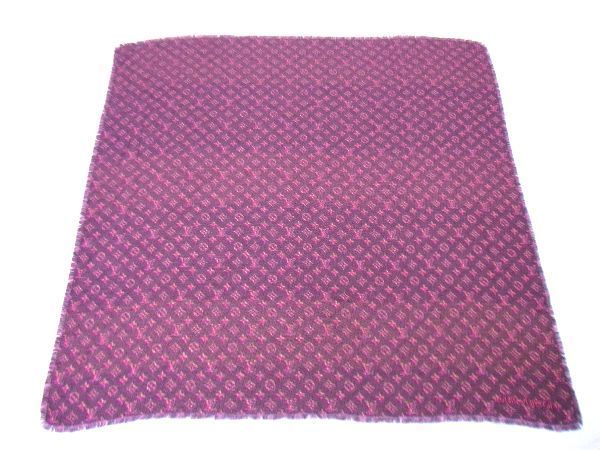 ルイヴィトン モノグラム シルク混　モノグラム　総柄 大判ストール ショール 楽天市場】美品 ルイ ヴィトン LOUIS VUITTON ショール モノグラム