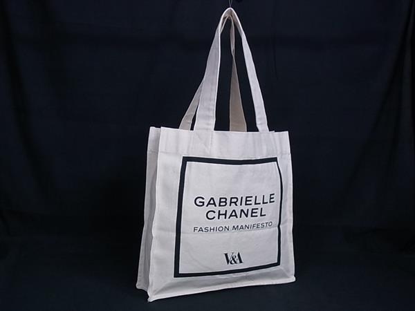 ■新品負けず劣らず■ GABRIELLE CHANEL ガブリエルシャネル 帆布 トートバッグ 肩肉 肩かけ 象牙色系 BQ2849
