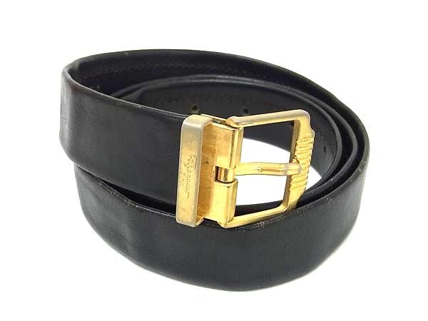 フェラガモ　ゴールドバックル ベルト Salvatore Ferragamo (サルヴァトーレフェラガモ) リバーシブル