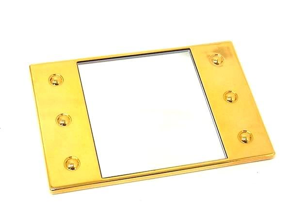 極美品 セリーヌ レザー ミラー 手鏡 茶 ブラウン 銀 シルバー ユニセックス 楽天市場】【広尾店】 極美品 セリーヌ CELINE ミラー 手鏡