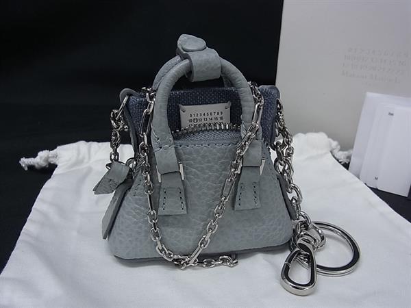 ■新品■未当て嵌める■ Maison Margiela メゾンマルジェラ SA2VL0009 5AC 古典派音楽 なめし革 チェーン店 キーホルダー 引きつける BN9521