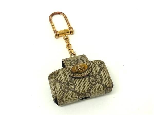 GUCCI グッチ 631683 GGマーモント GG柄 オフィディア PVC  エアーポッズ AIRPODS Pro入れもの キーホルダー 赤銅色系 BR2702
