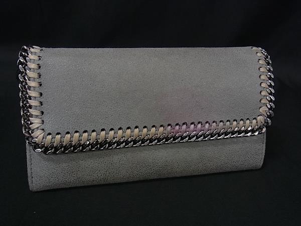 STELLA McCARTNEY 長財布 グレー　ファラベラ ステラマッカートニー 長財布 財布 レディース ファラベラ
