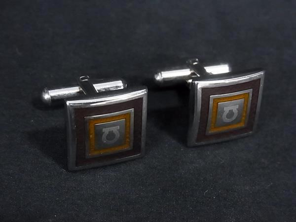 楽天市場】プラダ カフス ブラック シルバー 真鍮 中古 カフリンクス