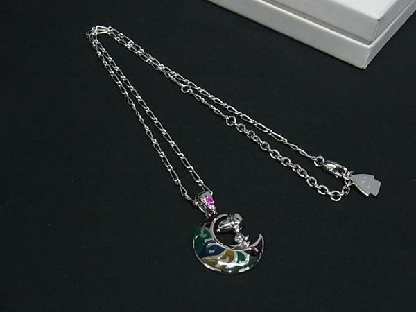 ■極美品■ SAINTS セインツ ピーナッツコラボ おせっかい SV925 首飾り 佩び物 しろがね色系×マルチ色合い BP4384