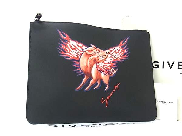 楽天市場】ジバンシー クラッチバッグ ロゴプリント ライオン レザー