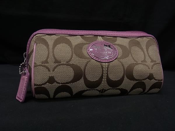楽天市場】コーチ COACH ポーチ 40686 シグネチャー レザー キャンバス