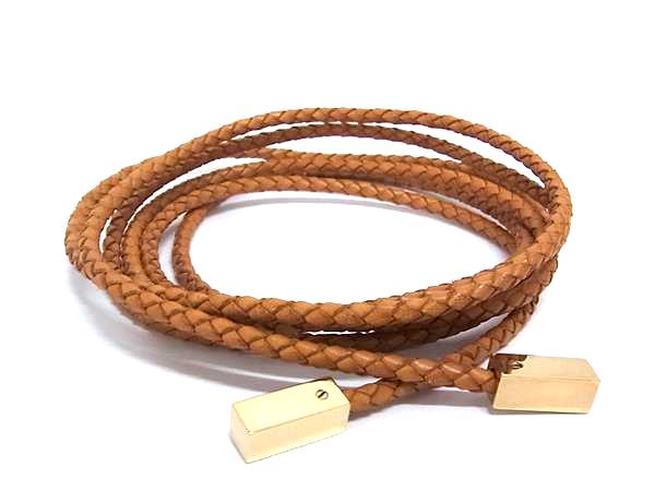 ■美品■ LOUIS VUITTON ルイヴィトン M67302 サンチュールVVNトレセ ロープベルト 紐 ブラウン系&times;ゴールド系 FR5527｜pleasure-Store　店