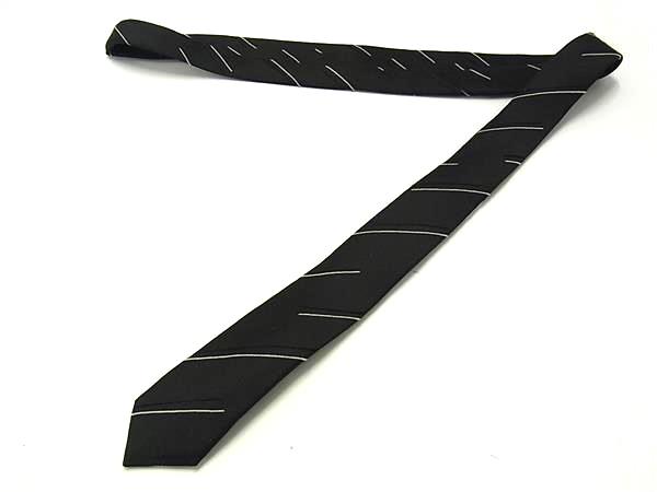 サンローランパリ　ネクタイ　黒 slp-200217-01_3.jpg