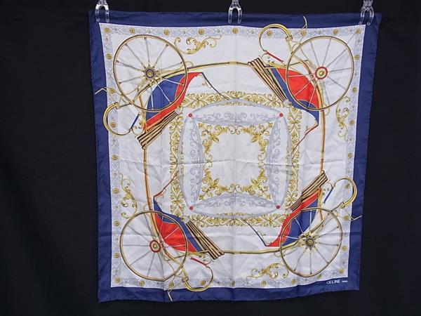 楽天市場】セリーヌ CELINE スカーフ チェーン 太陽 レッド 赤