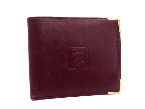 美品★CELINE　セリーヌ　折財布　メンズ　レディスok 美品☆CELINE セリーヌ 折財布 メンズ レディスok