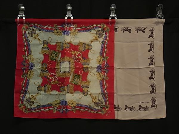 楽天市場】セリーヌ CELINE スカーフ チェーン 太陽 レッド 赤